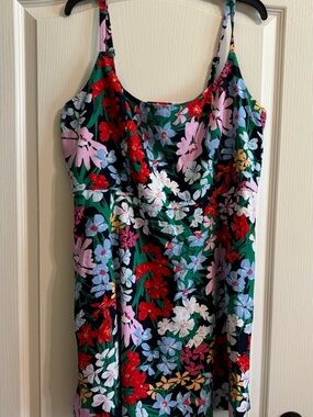 Old Navy Pink Floral Multicolor Smocked Sundress